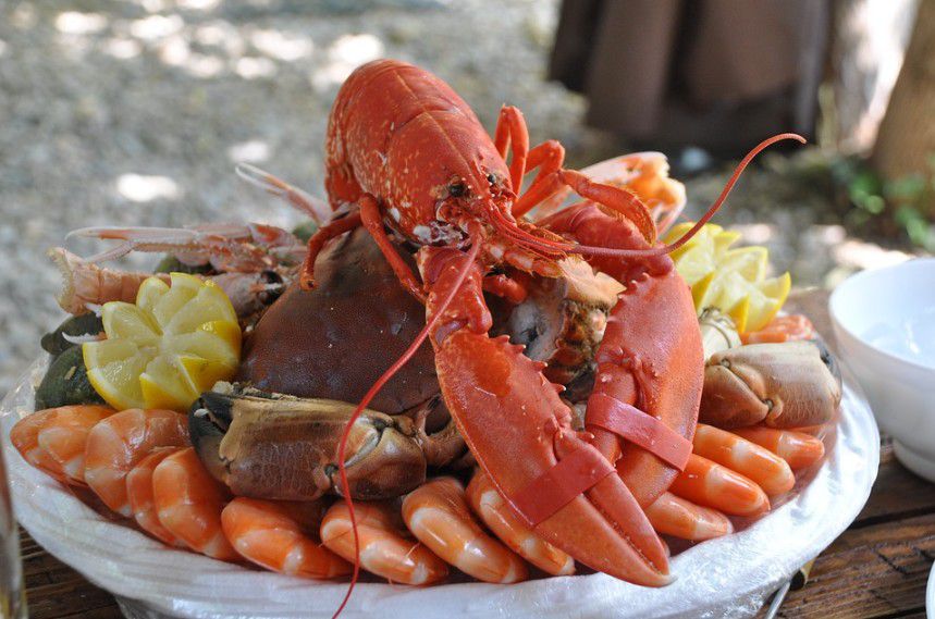 Seafood platter